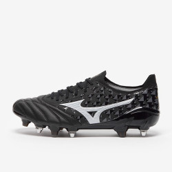 Sepatu Bola Mizuno Morelia Neo III ß Japan SG Pro Black Galaxy Silver Black P1GC2290-03