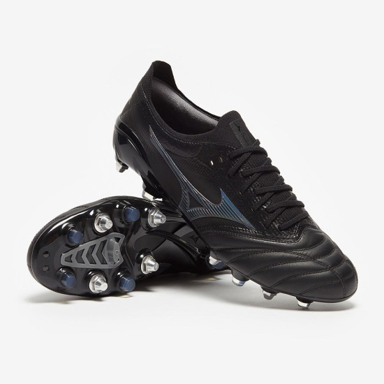 Sepatu Bola Mizuno Morelia Neo III ß Made In Japan Mix SG Black Iridescent Black P1GC2290-99