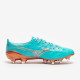 Sepatu Bola Mizuno Alpha Made In Japan SG Mix Blue Curacao Snow White Red Brown Satin P1GC2360-25