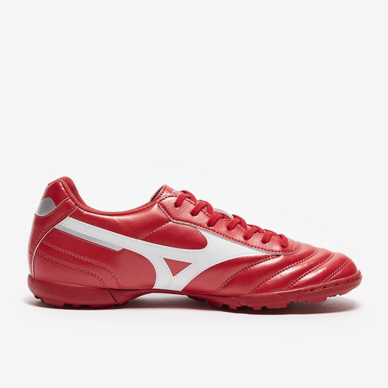 Sepatu Futsal Mizuno Morelia II Club AS High Risk Red White Silver P1GD2216-60