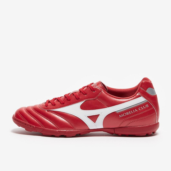 Sepatu Futsal Mizuno Morelia II Club AS High Risk Red White Silver P1GD2216-60