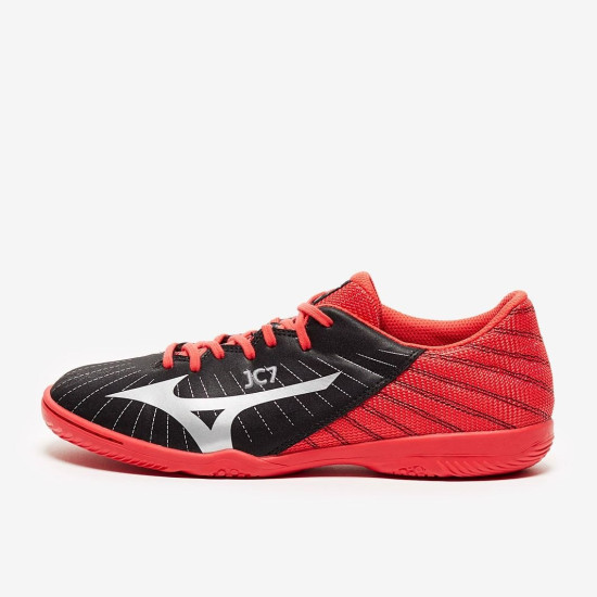 Sepatu Futsal Mizuno Rebula Sala Club IN Black Silver Hibiscus Q1GA1923-03