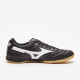 Sepatu Futsal Mizuno Morelia Indoor Black White Galaxy Silver Q1GA2201-01