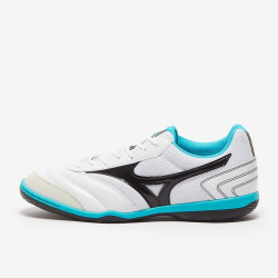 Sepatu Futsal Mizuno MRL Sala Club Indoor White Black Q1GA2203-09