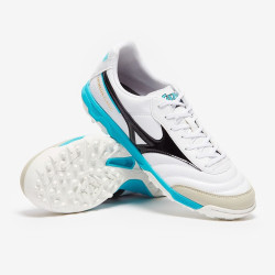 Sepatu Futsal Mizuno Morelia Sala Club Turf White Black Q1GB2202-09