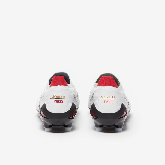 Sepatu Bola Mizuno Morelia Neo IV Beta Made in Japan FG White Black Red P1GA2340-09 Sepatu Bola Mizuno Morelia Neo IV Beta Made in Japan FG White Black Red P1GA2340-09