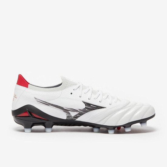 Sepatu Bola Mizuno Morelia Neo IV Beta Made in Japan FG White Black Red P1GA2340-09 Sepatu Bola Mizuno Morelia Neo IV Beta Made in Japan FG White Black Red P1GA2340-09