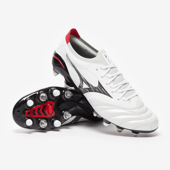 Sepatu Bola Mizuno morelia Neo IV Beta Made in Japan SG Mix White Black Red P1GC2340 09
