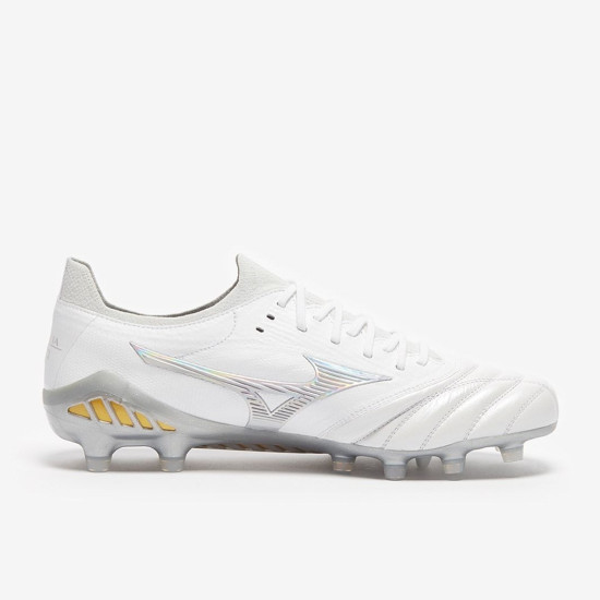 Sepatu Bola Mizuno Morelia Neo III Beta Made In Japan FG White Hologram P1GA2390-04