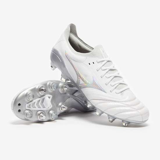 Sepatu Bola Mizuno Morelia Neo III Beta Made In Japan Mix  White Hologram P1GC2390-04