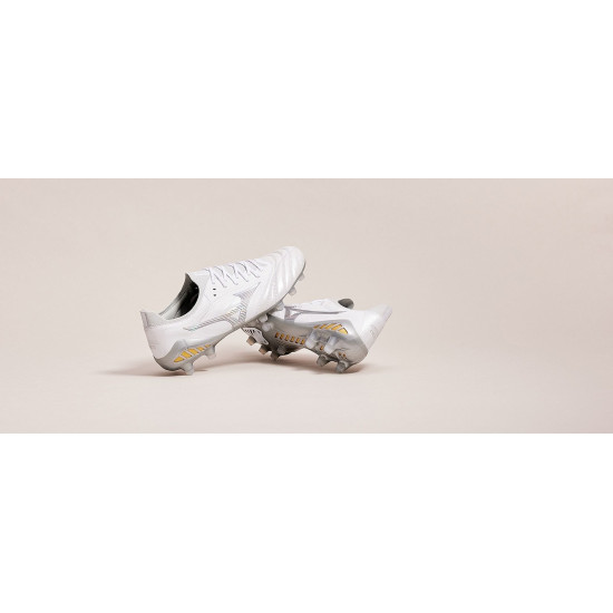 Sepatu Bola Mizuno Morelia Neo III Beta Made In Japan FG White Hologram P1GA2390-04