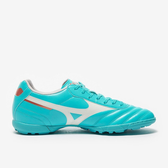 Sepatu Futsal Mizuno Morelia II Club AS Blue Curacao Snow White  P1GD2316-25