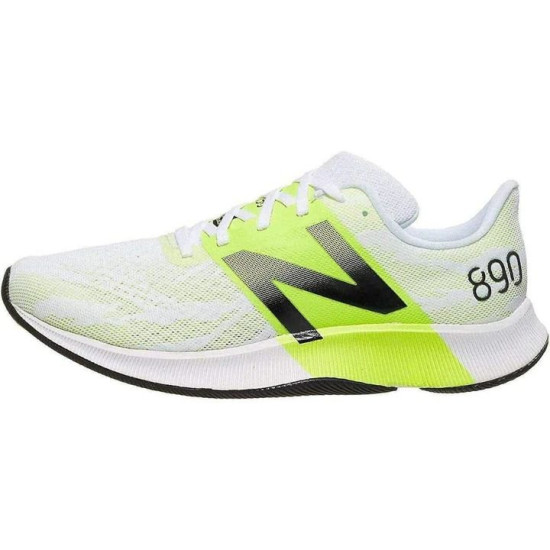 Sepatu Lari New Balance FuelCell 890 V8 White Lemon Slush M890WY8-7.5