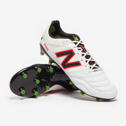 Sepatu Bola New Balance 442 V2 Pro FG White Black Dragonfly MS41FWD2