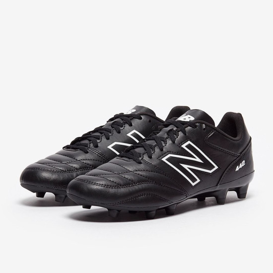 Sepatu Bola New Balance 442 V2 Academy FG Black White MS43FBK2