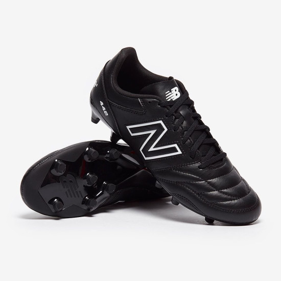 Sepatu Bola New Balance 442 V2 Academy FG Black White MS43FBK2