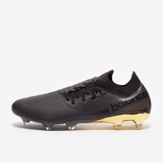 Sepatu Bola New Balance Furon V7 Pro FG First Edition Black Gold SF0FBB7