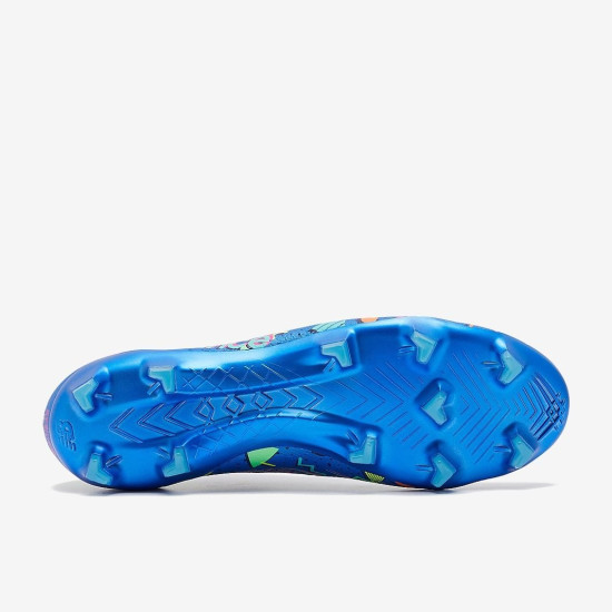 Sepatu Bola New Balance Furon V7 Pro FG Bright Lapis Teal Blue SF1F606