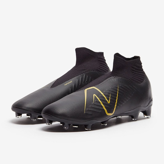 Sepatu Bola New Balance Tekela V4 Magia FG Black Gold ST2FBK4