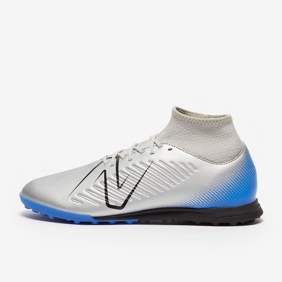 Sepatu Futsal New Balance Tekela V4 Magique TF Silver Bright Lapis ST3TSB4