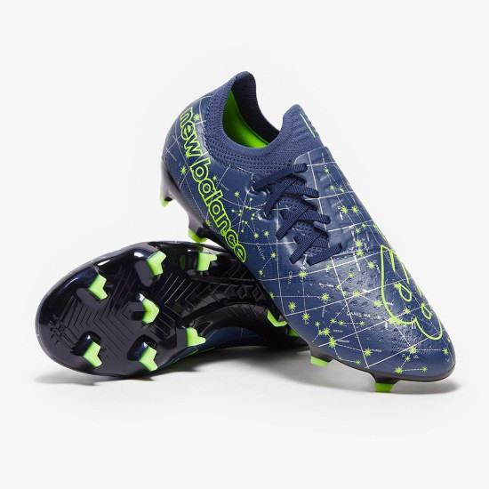 Sepatu Bola New Balance Furon Pro FG Canvas Series X Eberechi Eze Starraiser Pixel Green SF1FUE7