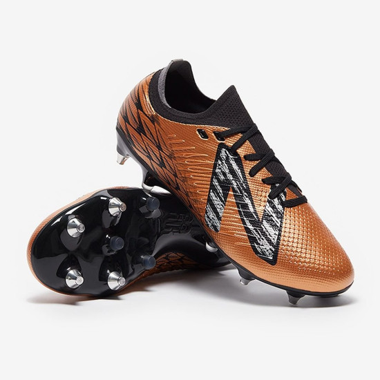 Sepatu Bola New Balance Tekela Pro Low SG Copper Black ST1SLB4