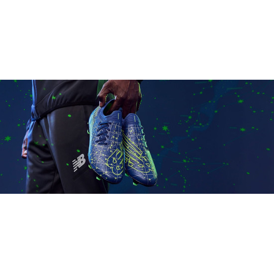 Sepatu Bola New Balance Furon Pro FG Canvas Series X Eberechi Eze Starraiser Pixel Green SF1FUE7