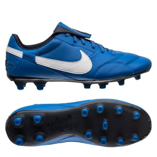 Sepatu Bola Nike Premier III FG Signal Blue White AT5889-414