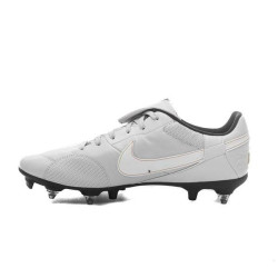 Sepatu Bola Nike Premier III SG PRO Anti Clog Pure Platinum White Black AT5890-011