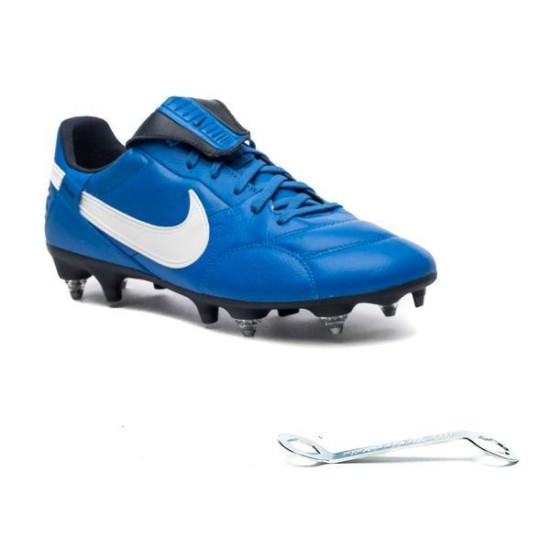Sepatu Bola Nike Premier III SG PRO Anti Clog Signal Blue White AT5890-414