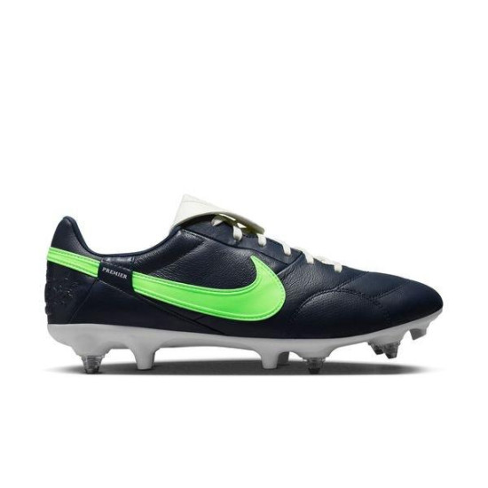 Sepatu Bola Nike Premier lll SG PRO Anti Clog Obsidian Rage Green Sail AT5890-431