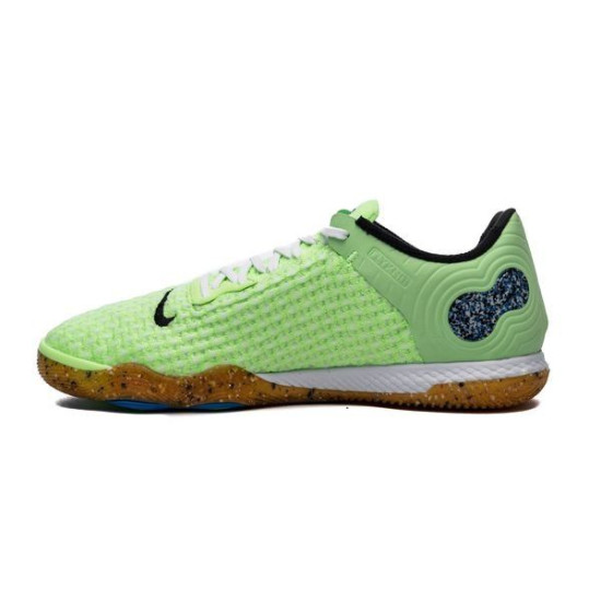 Sepatu Futsal Nike React Gato IC Lime Glow Black White Lite Photo Blue CT0550-343