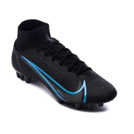 Sepatu Bola Nike Mercurial Superfly 8 Elite AG PRO Renew Black Iron Grey CV0956-004