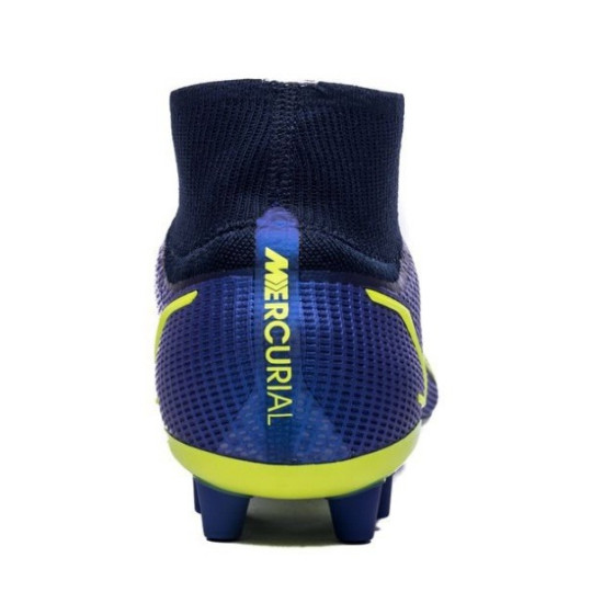 Sepatu Bola Nike Mercurial Superfly 8 Elite AG RO Recharge Sapphire Volt Blue Void CV0956-574