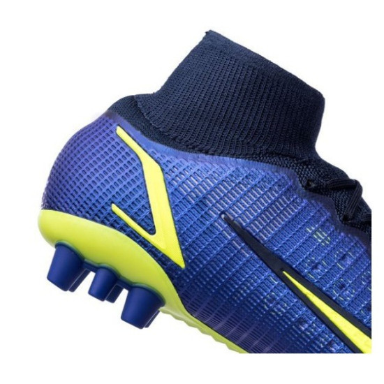 Sepatu Bola Nike Mercurial Superfly 8 Elite AG RO Recharge Sapphire Volt Blue Void CV0956-574