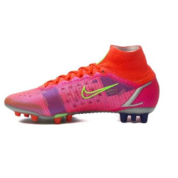 Sepatu Bola Nike Mercurial Superfly 8 Elite AG PRO Spectrum Bright Crimson Metallic Silver CV0956-600