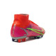 Sepatu Bola Nike Mercurial Superfly 8 Elite AG PRO Spectrum Bright Crimson Metallic Silver CV0956-600