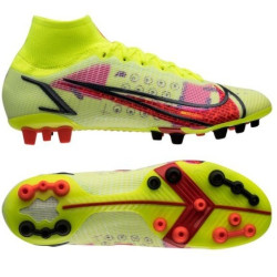 Sepatu Bola Nike Mercurial Superfly 8 Elite AG PRO Motivation Volt Bright Crimson Black CV0956-760