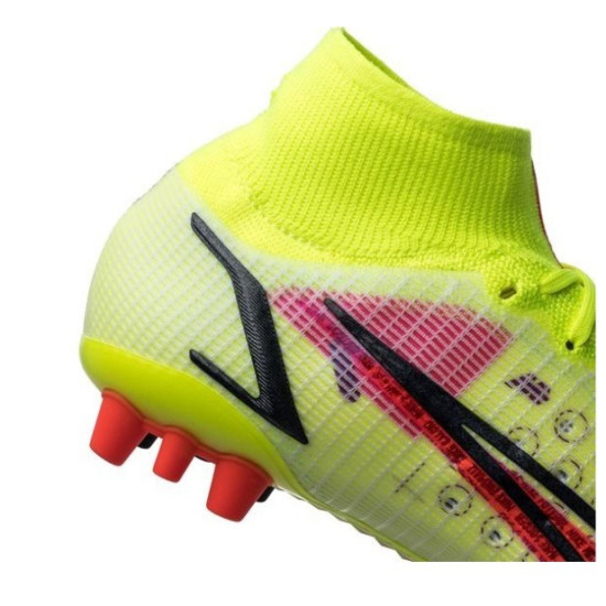 Sepatu Bola Nike Mercurial Superfly 8 Elite AG PRO Motivation Volt Bright Crimson Black CV0956-760