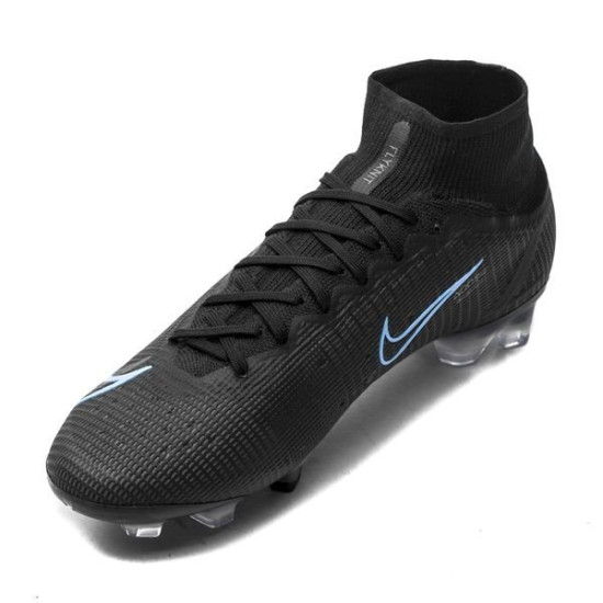 Sepatu Bola Nike Mercurial Superfly 8 Elite FG Renew Black Iron Grey CV0958-004