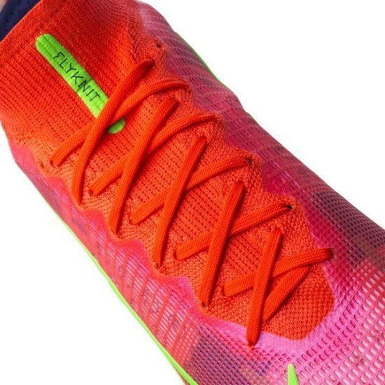 Sepatu Bola Nike Mercurial Superfly 8 Elite FG Spectrum Bright Crimson Metallic Silver CV0958-600