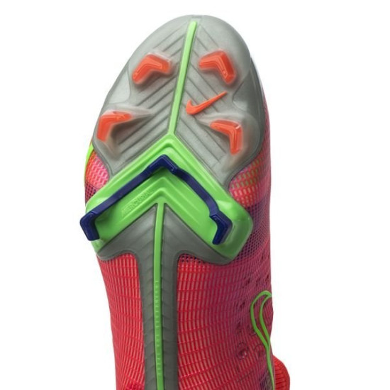 Sepatu Bola Nike Mercurial Superfly 8 Elite FG Spectrum Bright Crimson Metallic Silver CV0958-600