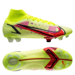 Sepatu Bola Nike Mercurial Superfly 8 Elite FG Motivation Volt Bright Crimson Black CV0958-760