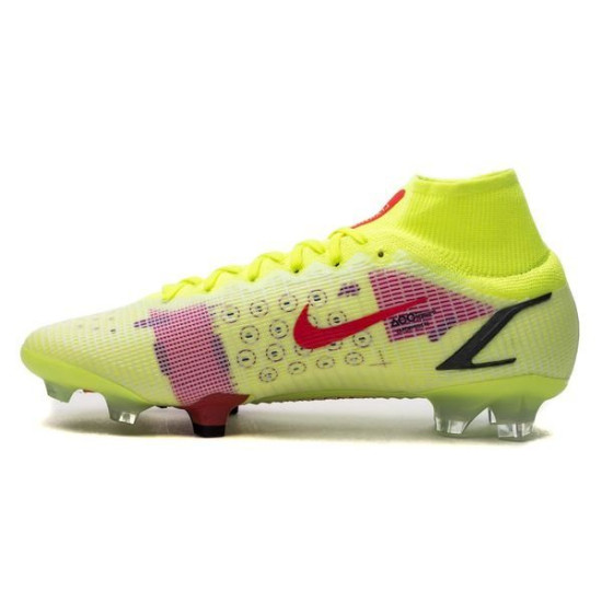 Sepatu Bola Nike Mercurial Superfly 8 Elite FG Motivation Volt Bright Crimson Black CV0958-760