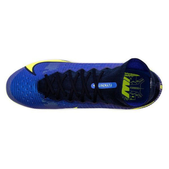 Sepatu Bola Nike Mercurial Superfly 8 Elite SG PRO Anti Clog Recharge Sapphire Volt Blue Void CV0960-574