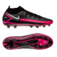 Sepatu Bola Nike Phantom GT Elite DF AG PRO Black Metallic Silver Pink Blast CW6592-006