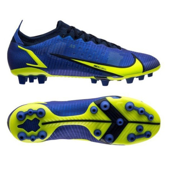 Sepatu Bola Nike Mercurial Vapor 14 Elite AG PRO Recharge Sapphire Volt Blue Void CZ8717-574