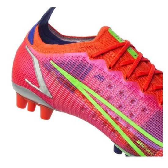 Sepatu Bola Nike Mercurial Vapor 14 Elite AG PRO Spectrum Bright Crimson Metallic Silver CZ8717-600