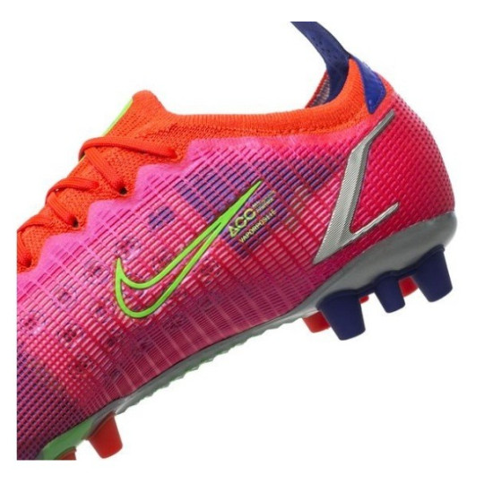 Sepatu Bola Nike Mercurial Vapor 14 Elite AG PRO Spectrum Bright Crimson Metallic Silver CZ8717-600