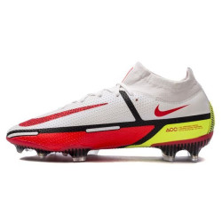 Sepatu Bola Nike Phantom GT 2 Elite DF FG Motivation White Bright Crimson Volt Black CZ9889-167